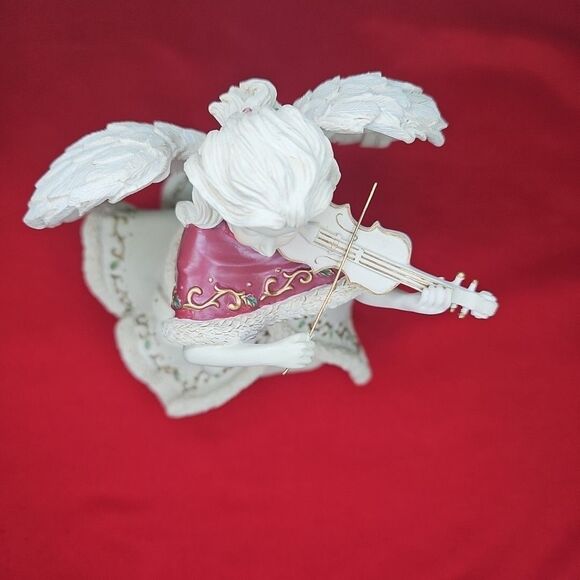 Angel Music Box Jean w/Violin #65041 Hark The Herald Angels Sing Sarah's - Picture 12 of 12